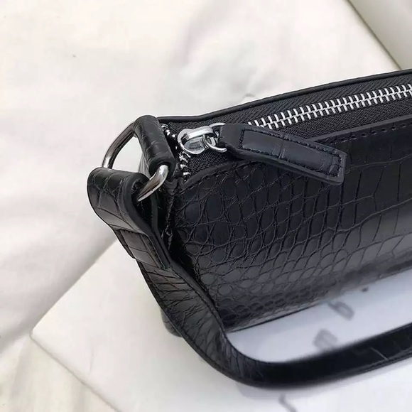 CROCO One shoulder strap Vintage look bag - Picture 4 of 7